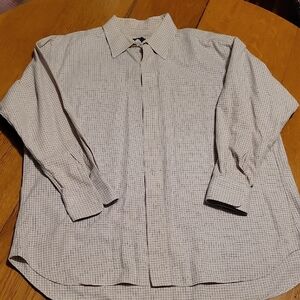 Burberry Beige Checkered Casual Shirt